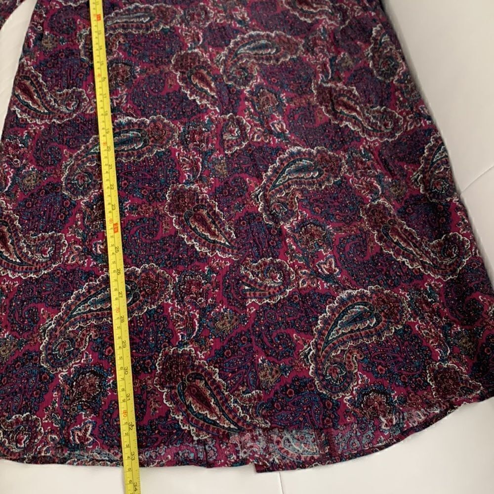 American Eagle Keyhole Paisley Mini Dress Size M - Picture 7 of 12